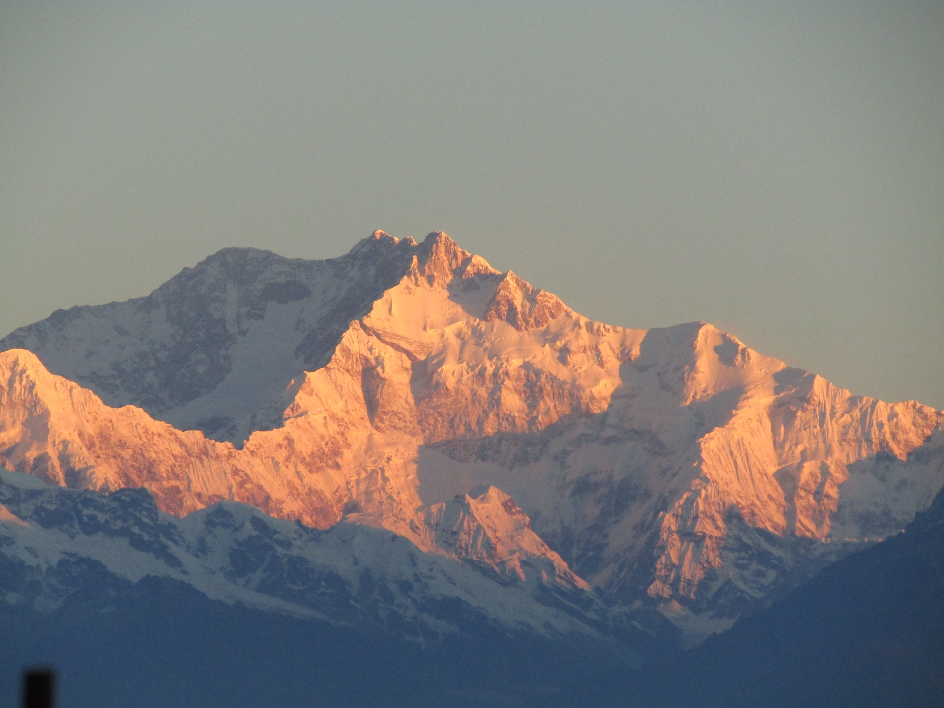 Snow covered mountains in the Antalya region